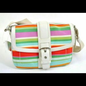 NEW Coach Hampton Stripe Purse VINTAGE